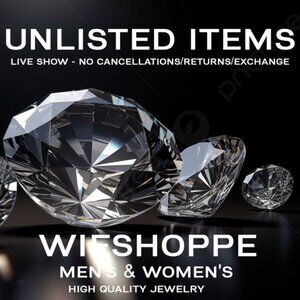 UNLISTED ITEMS - LIVE SHOW - NO CANCELLATIONS/RETURNS/EXCHANGE - ALL SALES FINAL